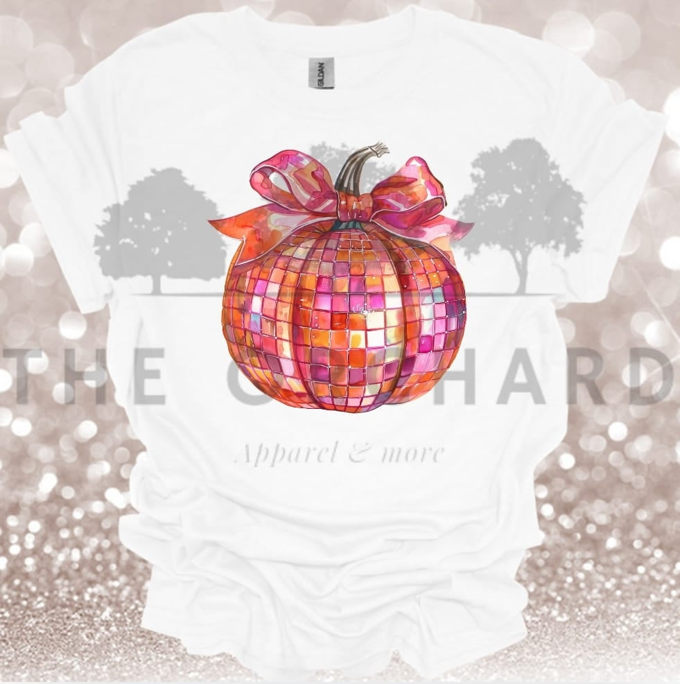 Orange and Pink Disco Pumpkin