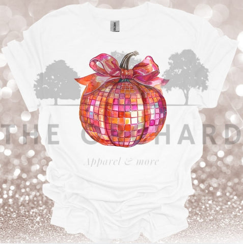 Orange and Pink Disco Pumpkin